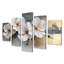 Estelle - Hibiscus Wall Art - Art mural traditionnel sur toile