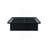 Modern Style Heavy Duty Cal King Size Bed Base Frame Made With Metal In Black