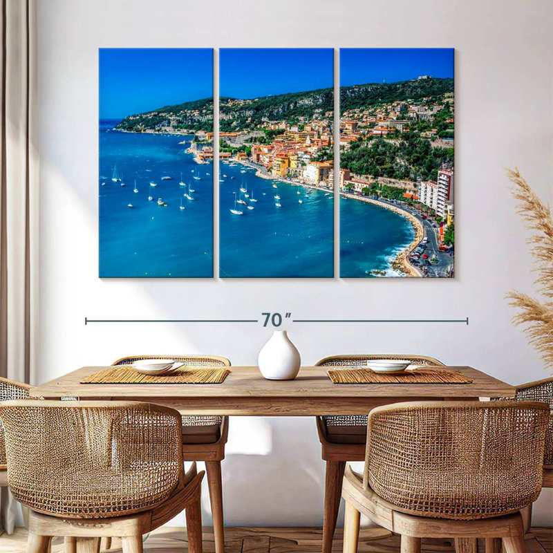 Gillard Villefranche-Sur-Mer Côte, H 42 po x l 65 po