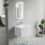 Lavabo de salle de bain rectangulaire encastré en céramique blanche avec trop-plein 24 po Dowell