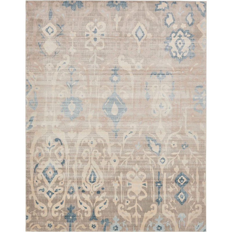 Tapis oriental beige Iyanna, Rectangle 9 pi x 12 pi