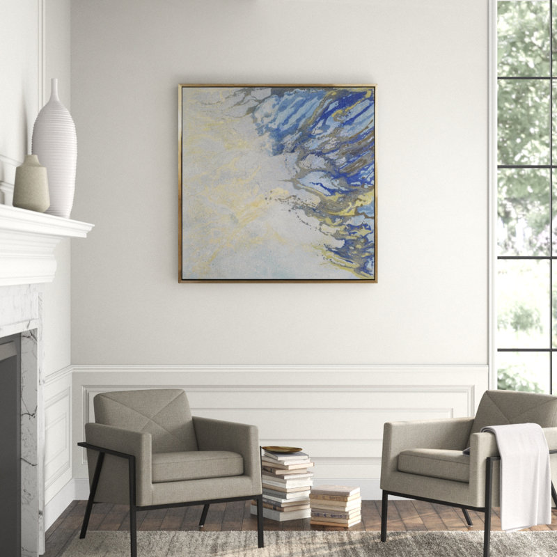 Surf's Edge Painting, 60" H x 60" W x 2.25" D