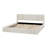King Size Upholstered Platform Bed Frame, Beige