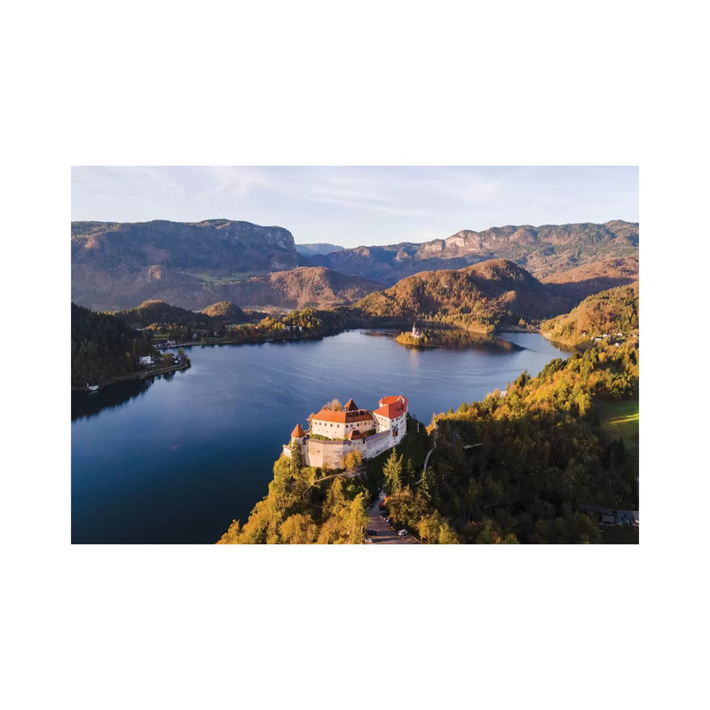 Bled Castle And Lake, Slovenia by Matteo Colombo - Wrapped Canvas Print, 101.6 cm H x 66.04 cm W x 1.91 cm D