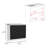 Alfie Rotable Desk 72-Inch Wide Or Compact, Adjustable Workstation In Two Directions With Storage Compartments, For Home Office Or Studio