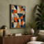 Geometric Tile Study Mid-Century - Wrapped Canvas-1233033252-1233033255