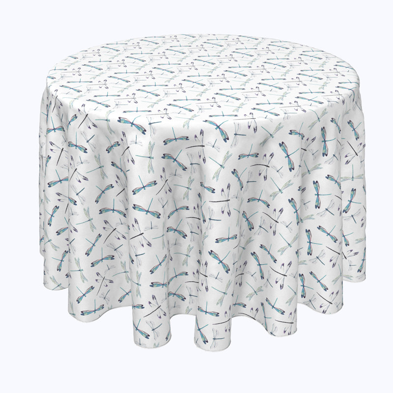 Brady Geometric Round Tablecloth, 102" x 102"