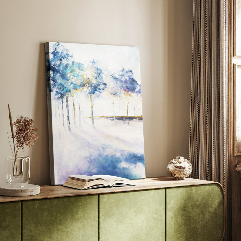 Ombre et grands arbres - galerie Cavas sur mesure, H 36 po x l 24 po