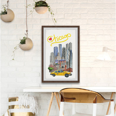 " I Love Chicago " Painting Print