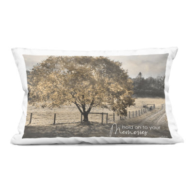 Creek Cabin Woodland View Decorative Printed Throw Pillow, design by Franklyn Gregory