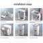 Plastic Rolling Laundry Sorter with Handles