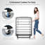 Folding Bed With Mattress, Portable Fold Up Bed For Adults, Space Saving Foldable Single Guest Bed On Wheels, 6Cm Thick Memory Foam Mattress And Metal Frame