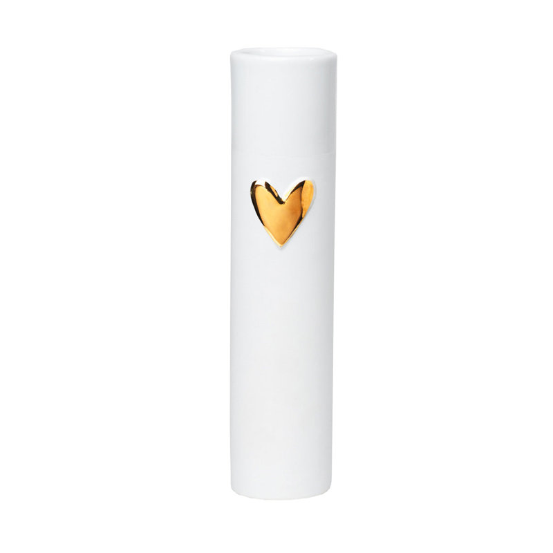 Vase Love Heart - 6,7 po, Or