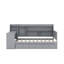 Lit de jour en bois avec 3 tiroirs, ports USB et bureau-292009041-292009047