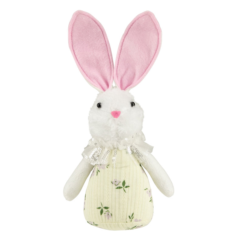 Figurine de lapin de Pâques 11 ", Jaune