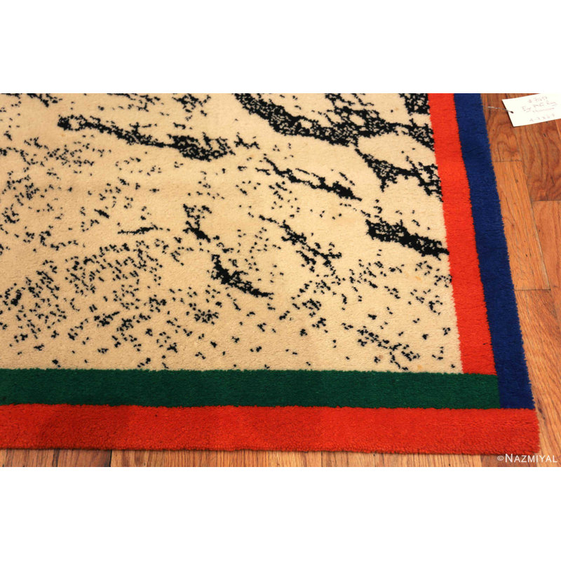 Vintage Scandinavian Ege Art Rug Named Hurricane
