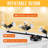 24.8'' 4 -Light Swing Arm Track Track Kit with Dimmable and Adjustable Head