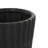 Cole And Grey 3 Piece Ceramic Ribbed Planter With Attached Saucer Set-1514213204