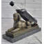 Sculpture en marbre signée Art égyptien Sphinx
