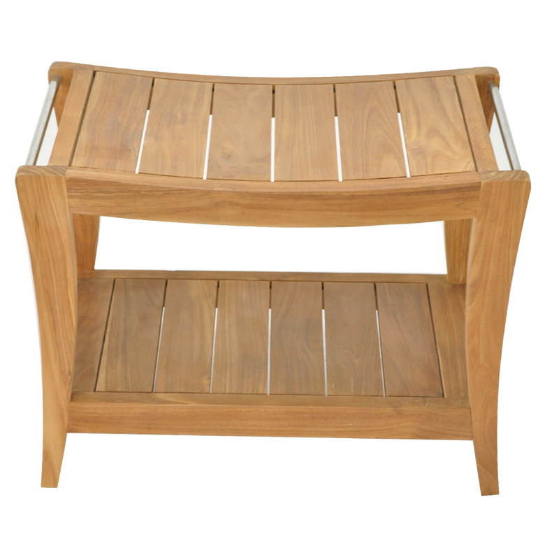 Whitten 24'' W Teak Shower Bench