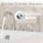 3 Handles Deck Mount Roman Tub Faucet With Hand Shower-109101994