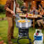 10Qt Propane Fish Fryer Cooker Kit, Outdoor Deep Fryer with Aluminum Pot, Steel Stand & Regulator
