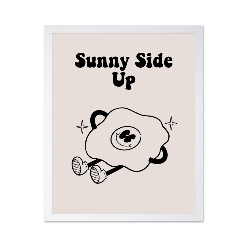 Sunny Side Up No1, Affiche, H 12 po x l 16 po, Encadrement blanc