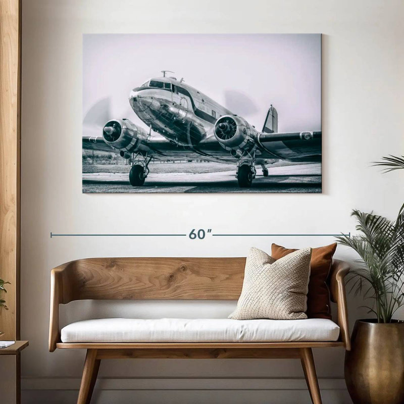 Avion à hélice Mehar Douglas DC-3, H 32 po x l 48 po