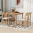 Laubin 6 - Piece Trestle Dining Set, Rectangular Dining Table and 4 Dining Chairs-235851633