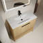 Meuble-lavabo 36 po avec lavabo en céramique, 2 portes à fermeture douce, meuble-lavabo autoportant, contreplaqué-126271338