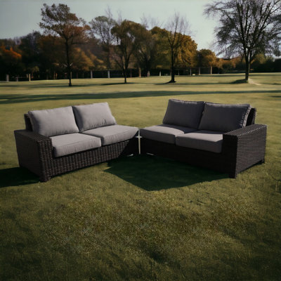 Thunell 64'' Wide Wicker Patio Sectional with Cushions