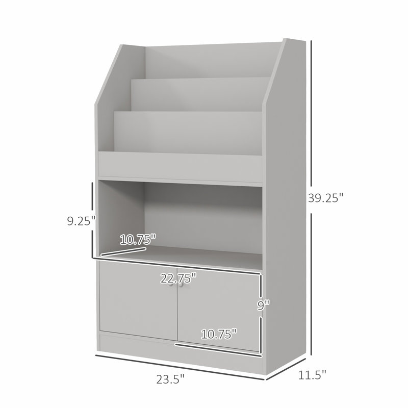 Coin lecture Aighleigh H 39,4 po x l 23,6 po, Gris