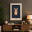 Cheerful Corgi Modern - Wrapped Canvas-182505807-182505816