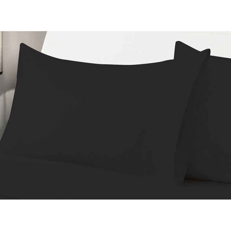 Billie-J Microfiber Sheet Set, Queen, Black
