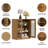 36'' H X 62'' D Wine Bar Cabinet with Adjustable Shelves Sideboard Buffet Liquor Cabinet Multi-purpose Home Bar for Kitchen and Living Room-544655615