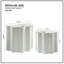 Ensemble de table d'appoint 2 pièces, table basse en fibre de verre Wavy Edges Design pour salon, chambre à coucher, table de bout moderne pour appartement