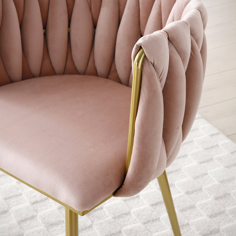 Chaises de salle à manger Holt, Rose