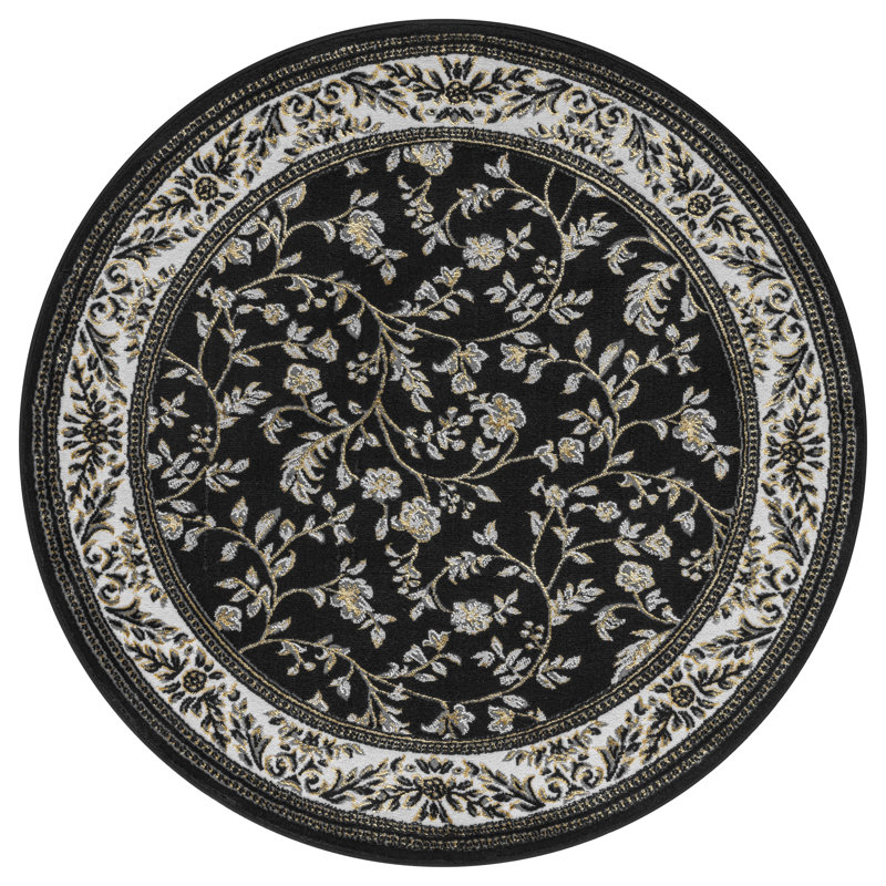 Solid Colour Area Rug, Round 120 cm