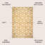 Tapis doré / blanc Amuda Blocks-604693821
