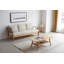 Table basse en chêne massif 39,4 "avec tablette-1951435387-1978336785