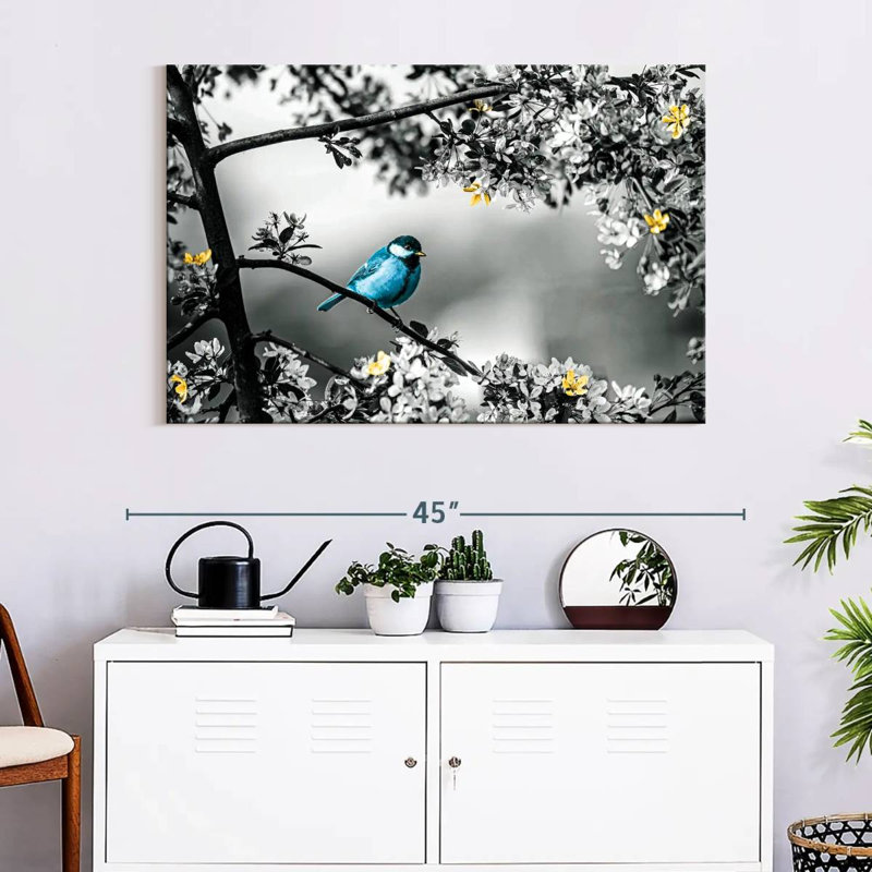 Brampt Blue Tit Pop, 26" H x 39" W