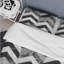 Ensemble de housse de couette à chevrons gris et noir Glamour IV - Glam-109146295