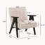 Chaise confortable avec une élégante base stable en bois-1269614913
