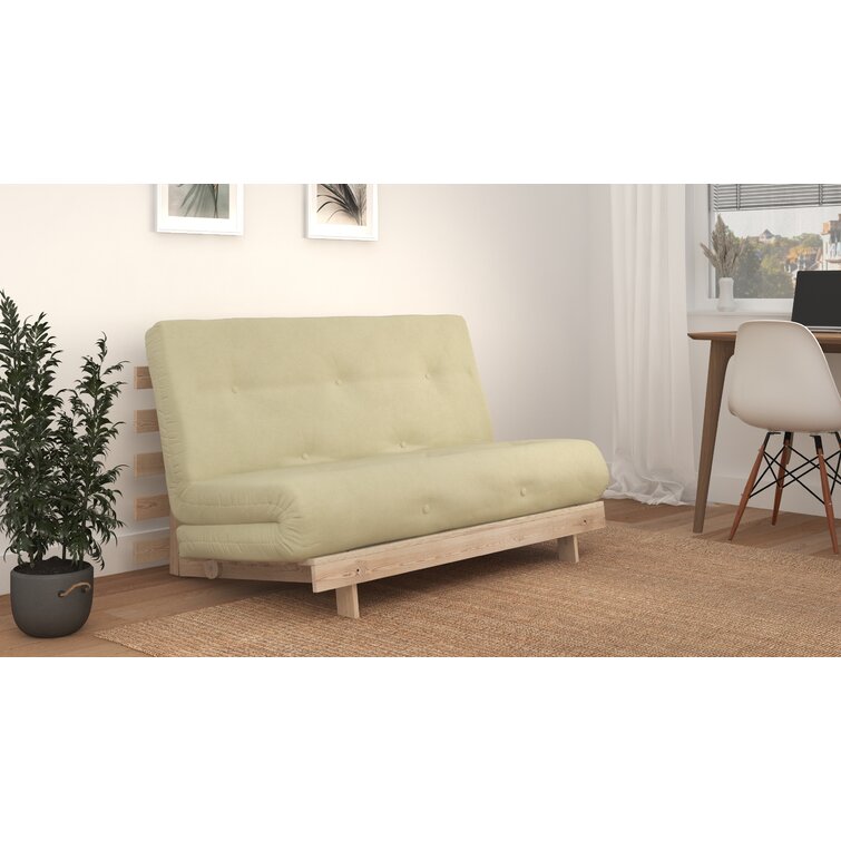 Chenango Double 137cm Upholstered Tufted Futon Sofa
