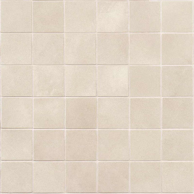 Clay Grace Red 2X2 Matte Porcelain Mosaic, Shy Beige