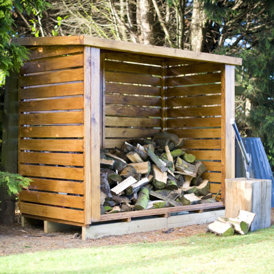202cm W x 102cm D Wood Log Store