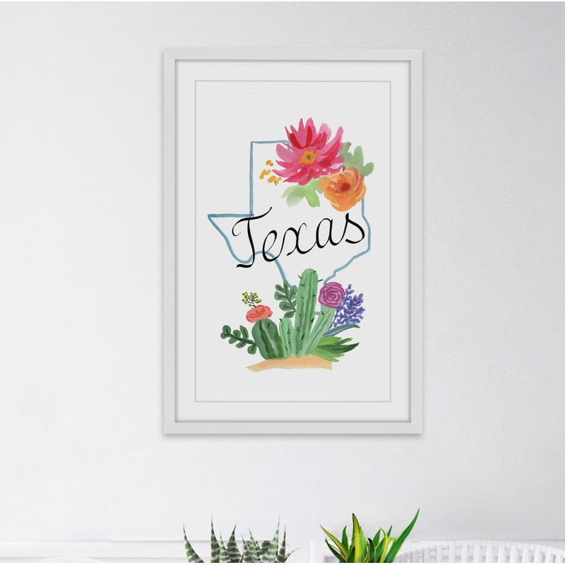 Texas Blossoms - Single Picture Frame Painting, 91 cm H x 61 cm W