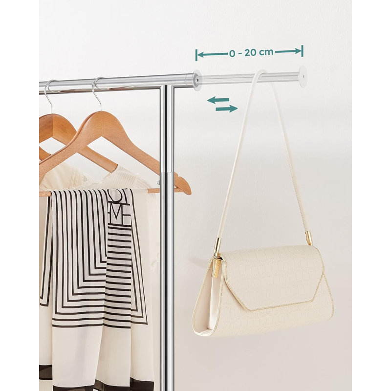 110.5cm Rolling Clothing Rack
