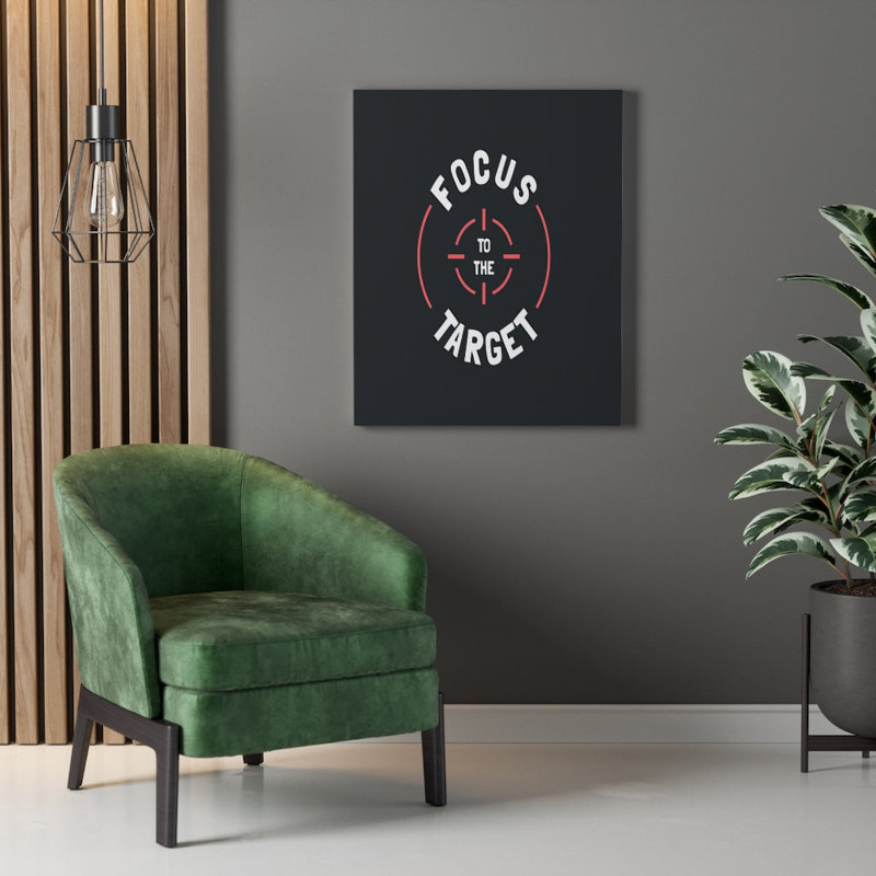 Focus To The Target - Wrapped Canvas Print