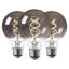 Ampoule DEL globe G25 4,5 W, ampoule Edison vintage à intensité variable, filament spiralé, verre gris fumé 4000 K, certifiée ETL, culot E26-128757652